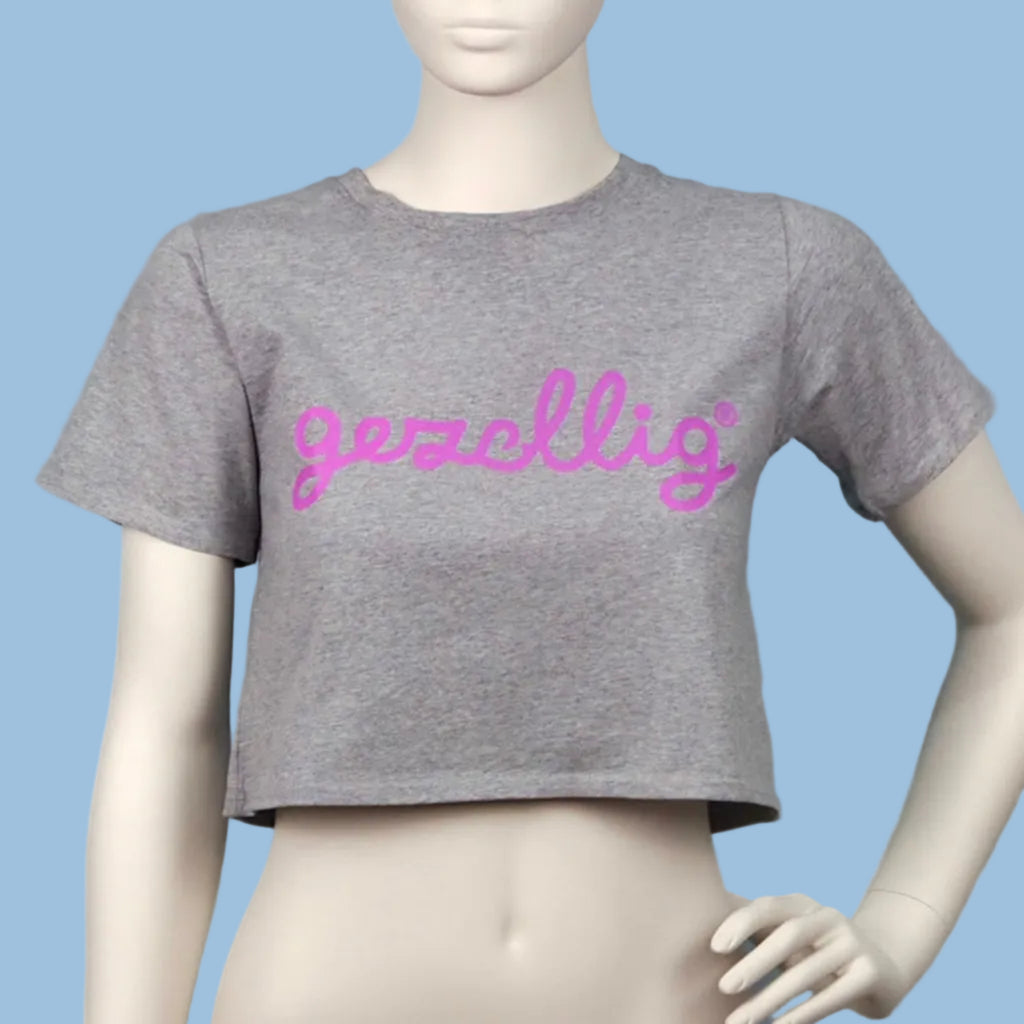 crop top Grey Gezellg in Fuchsia